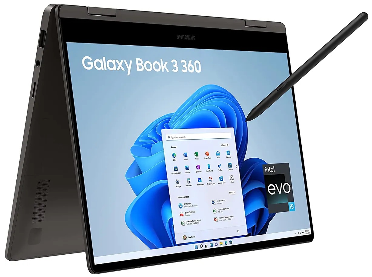 Samsung Galaxy Book 3 360 NP750QFG-KA3IN Laptop (13th Gen Core i7/ 16GB/ 1TB SSD/ Win11)